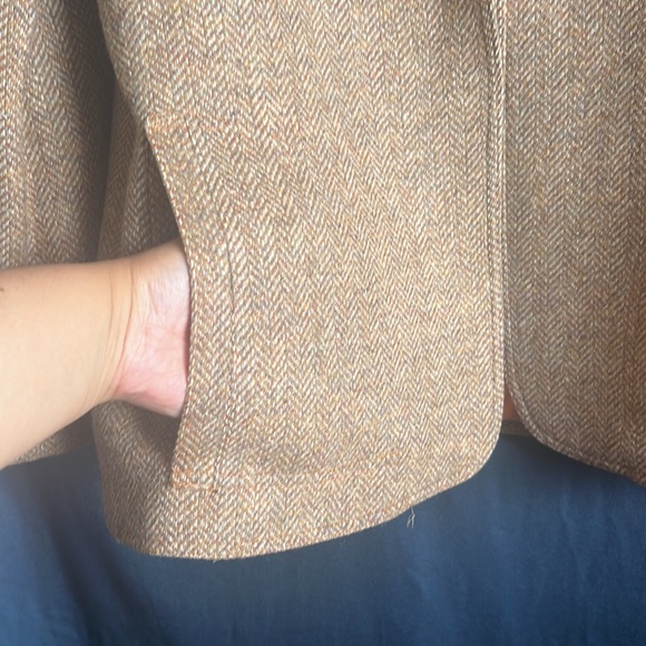 Liz Claiborne Vintage Union Made Wool Jacket w/ Herringbone detail - Picture 3 of 11